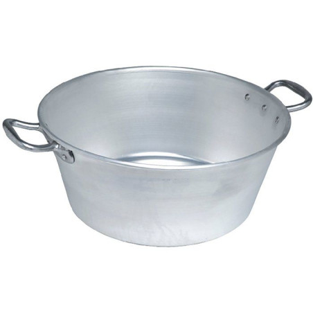 Bassine - LE PRATIQUE - Aluminium - Ø 45 cm - 21 L - Épaisseur 1,5 mm - Anse alu