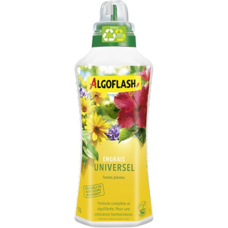Engrais Universel - Toutes plantes - Formule complete et équilibrée - 1 L - UAB - ALGOFLASH