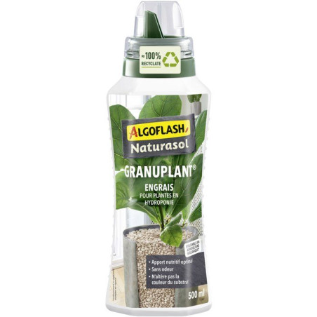 Granuplant Engrais pour plantes en hydroponie - UAB - 500 ml - ALGOFLASH NATURASOL