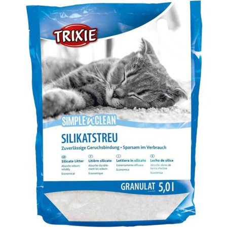 TRIXIE Litiere silicate - Simple'n'Clean - 5 l