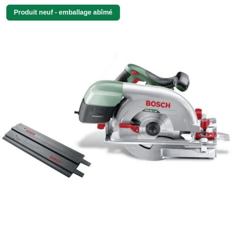 [Produit neuf - emballage abîmé] Scie circulaire - BOSCH - PKS 66-2 - 1600W - 66 mm - Boîtier CleanSystem