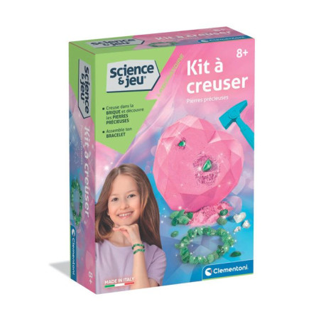 Kit a creuser - Pierres précieuses - Clementoni - Science & Jeu - Jeux Scientifiques