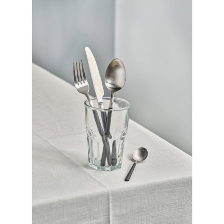 Couverts - COSY & TRENDY - Olivia 16 pcs - Noir brossé - Inox - Tendance