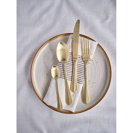 Couverts - COSY & TRENDY - Eva 24 pcs - Champagne mat - Inox 18/0 - Service complet