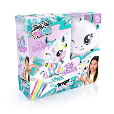 Dragon – Avec spray électronique, feutres et pochoirs – AIR 085-Canal Toys – Airbrush Plush