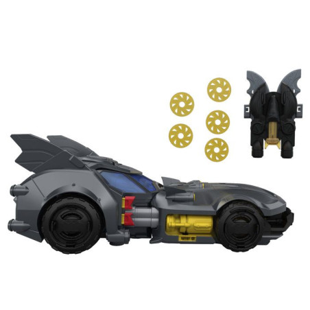 Véhicule miniature - DC Premier - Batmobile - Échelle 16,5 cm - Bat-Drone inclus - Capot modulable - Des 4 ans