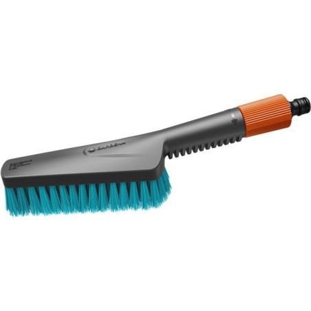 Brosse de lavage main - GARDENA - Taille S - Poils durs - Petites surfaces résistantes - Garantie 5 ans