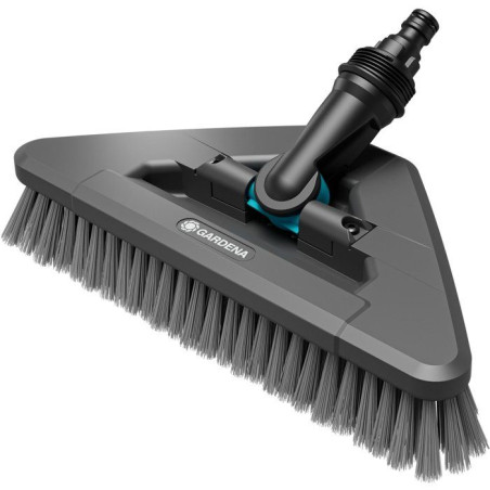 Brosse de lavage manche flex - GARDENA - Souple - Pivotable 360° - Garantie 5 ans