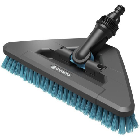 Brosse de lavage manche flex - GARDENA - Dure - Pivotable 360° - Garantie 5 ans