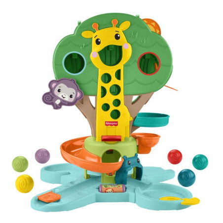 Mon Arbre de la Jungle Évolutif - Centre d'activités - Fisher-Price - Musical - 6 balles incluses - Des 6 mois