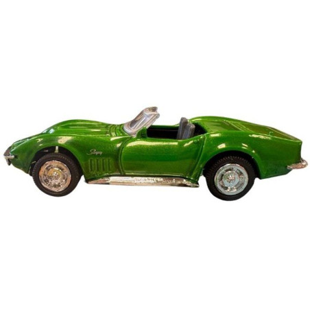 Voiture miniature de collection - NEWRAY - Chevrolet Corvette 1969 - Verte - 1/43