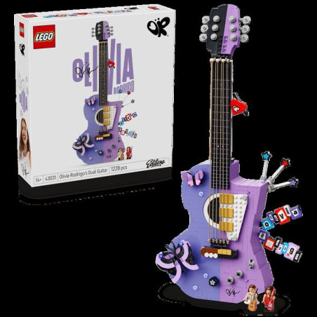 LEGO Set de construction LEGO Editions - 43031 - Double guitare Olivia Rodrigo, décoration musicale a exposer - Des 14 ans