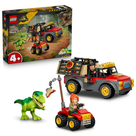 LEGO Jurassic World 77978 Camion de Transport du Jeune T-Rex - Dino Jouet 4 ans - Cadeau
