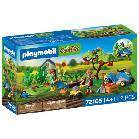 PLAYMOBIL 72165 Potager de la ferme, Country la ferme, 112 pieces, des 4 ans