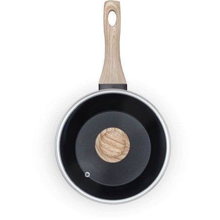 Casserole avec couvercle - PYREX - Cook & Care - 20 cm - Anti-adhérent - Induction - Sans PFAS