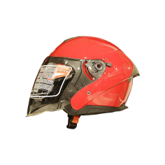 SHODAN casque jet double visière SH-586 TAILLE S rouge brillant et solide
