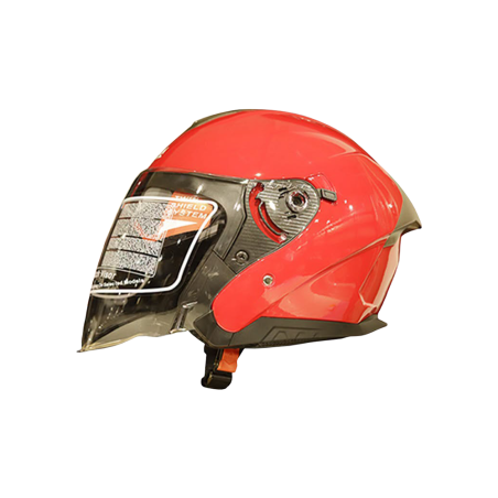 SHODAN casque jet double visière SH-586 TAILLE S rouge brillant et solide