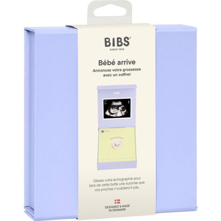 Coffret souvenir bébé - BIBS “Bébé est en route” - T1 - Ivory