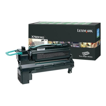 LEXMARK Cartouche toner X792X1KG - Compatible X792 - Noir - Tres élevé 20 000 pages - Noir