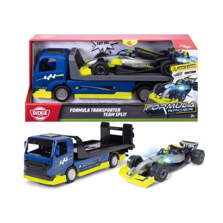 Dickie - Transporteur Formule 1 - 35 Cm - Des 3 ans - Fonctions sonores et lumineuses