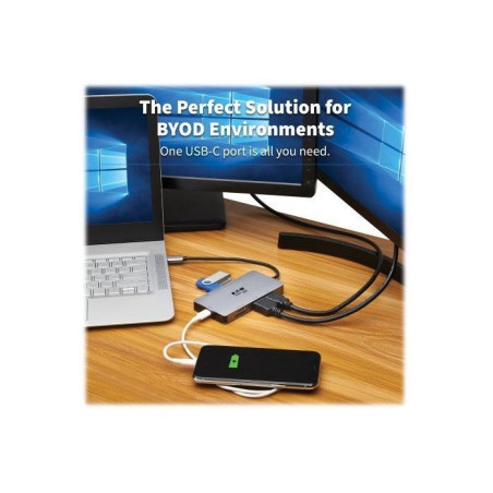 Docking Station USB-C - Eaton - U442-DOCK8-GG - Double écrans - HDMI 4K 60Hz - USB 3.2 Gen1