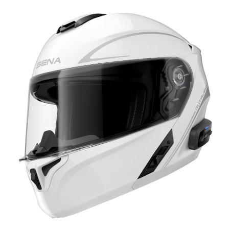 Casque moto modulable Bluetooth SENA avec système intercom Outrush R- Taille M Blanc