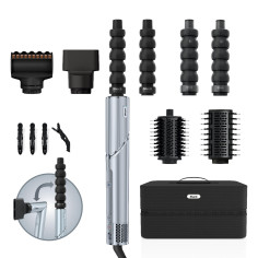 Shark FlexStyle Air Styler et Sèche-cheveux, Boucleurs Auto-Wrap, Brosse Ovale, Concentrateur, sans Dommage Thermique, Tous type