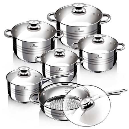 Set de 12 pièces de batterie de cuisine