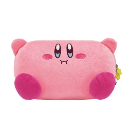 Pochette peluche Plush Pouch - HORI - Kirby Nintendo Switch 2 - Protection console - Rangement accessoires et jeux - Rose