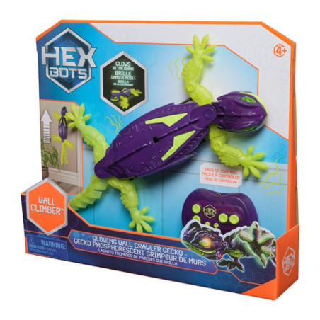 Gecko Radiocommande - Phosphorescent brille dans le noir - Hex Bots - Rechargeable par usb - Des 4ans