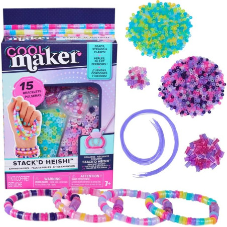 Coffret Recharges Atelier a Bracelets Heishi Cool Maker - Plus de 1200 Perles - SPIN MASTER - A partir de 7 ans