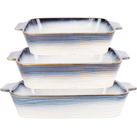 Plat a four - COSY & TRENDY - Nora Set 3 - Résistant chaleur - Polyvalent - Cuisine