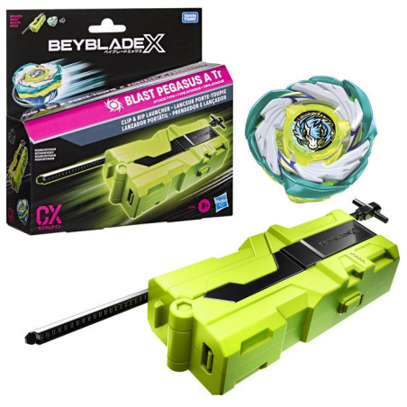 Beyblade X, Lanceur porte-toupie avec toupie Takara Tomy a rotation droite de type attaque, toupies de compétition, des 8&nbsp;ans