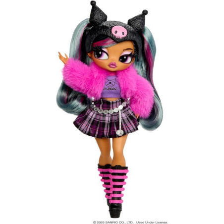 L.O.L. Surprise! O.M.G. Hello Kitty and Friends - Kuromi, poupée articulée - 24 cm - 4 modeles a collectionner