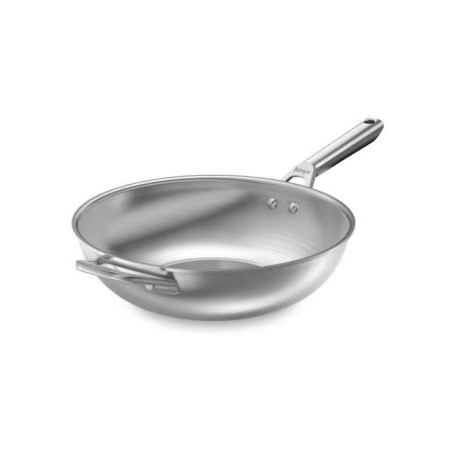 Wok en inox - Ninja - EverClad C90928EUI - 28 cm - Tri-ply, induction, four 300°C - Garantie 10 ans