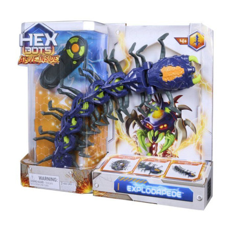 Explodapede Centipede Hex Bots - Centipede Radiocommandé Rechargeable USB - SPIN MASTER - A partir de 4 ans