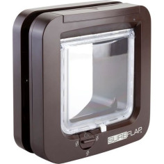 SUREFLAP Chatiere a puce électronique - Marron - 142 mm x 120 mm (Mémorisation d'un m SUREFLAP Chatiere a puce électronique - Marron - 142 mm x 120 mm (Mémorisation d'un m
