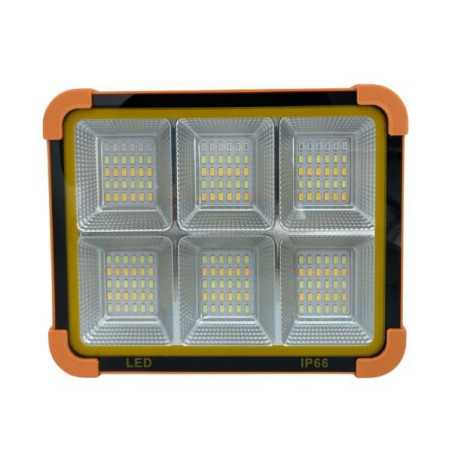 Projecteur solaire avec panneau intégré - 6 Carrés