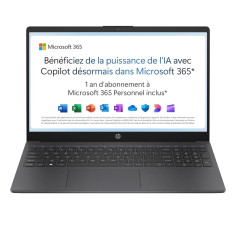 PC portable HP 15,6" FHD - RAM 4 Go+ SSD 128 Go - Intel Celeron N100, Intel UHD Graphics, Windows 11