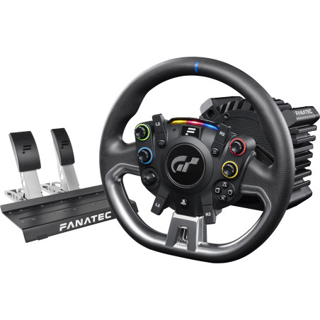 Volant de course FANATEC Gran Turismo DD Pro PlayStation sim, compatible avec Xbox Series X|S et Xbox One Noir