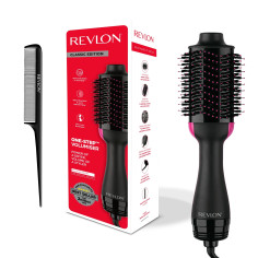 Brosse soufflante REVLON One-step - revêtement céramique - technologie ionique - 1100W - 2 vitesses Noir