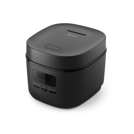Cuiseur à riz PHILIPS 3000, compact 0,54L, 5 menus, 400W, 5 Programmes - Noir