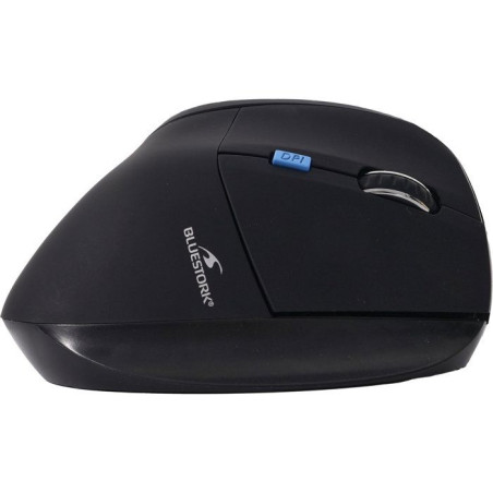 Souris Ergonomique Sans Fil - BLUESTORK - ERGO - Rechargeable - PC/MAC - Noir&touch blue