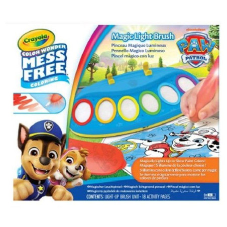 Pinceau magique lumineux - CRAYOLA - Color Wonder - Magic Light-Up Brush - Pat'Patrouille - Des 3 ans