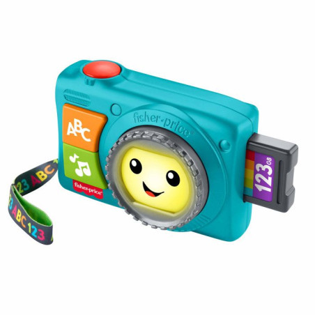 Caméra Lumineuse Rires et Éveil - Jouet musical - Fisher-Price - Multilingue - Plus de 20 chansons - Des 6 mois