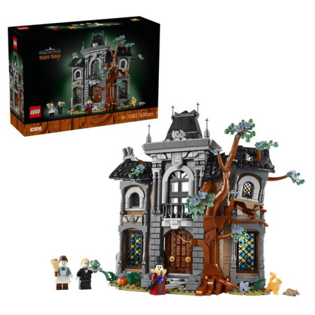 LEGO Icons 11383 Le Manoir du Maire - Maquette 3D pour Adulte - Set Décoration avec Intérieur Gothique & 3 Minifigurines