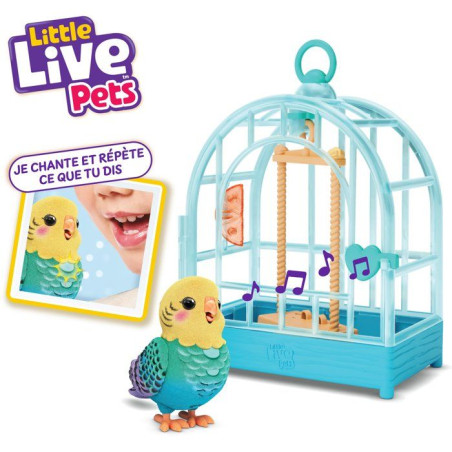 Figurine interactive - LITTLE LIVE PETS - Oiseau Indie - Sons - Répete