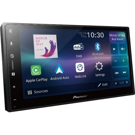 Autoradio multimédia - PIONEER - Ecran 7- 2DIN - DAB - USB - Entrée caméra de recul - Apple CarPlay sans fil - Android Auto™