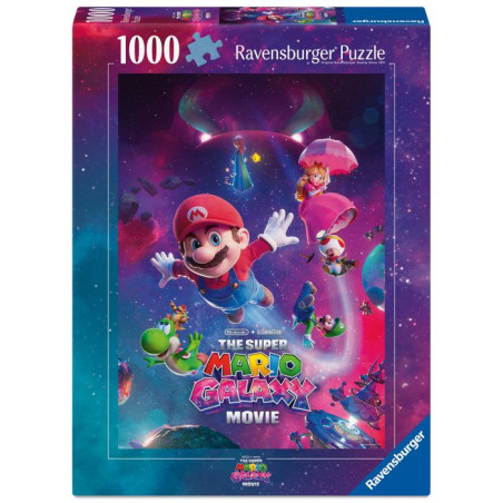 Ravensburger - Puzzle Adulte 1000 pieces - Aventures galactiques ! Super Mario 2 - Des 14 ans - Jeux vidéo Nintendo - 12002061