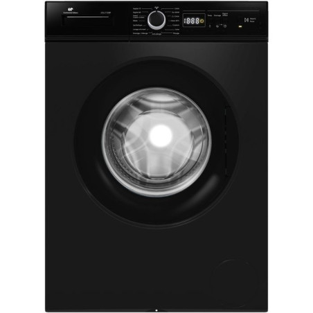 Lave-linge hublot - Pose libre - CONTINENTAL EDISON - CELL712IBP - 7 kg - Induction - 60 cm - 1200 trs/min - Noir mat